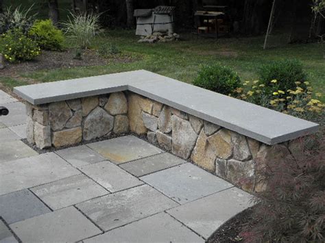 Bluestone capped Natural Stone Seating Wall – Martinsville – NJ ...