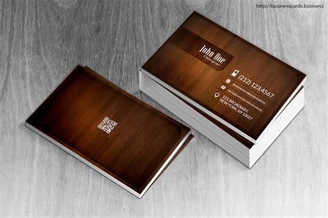 Free Wood Business Card Template - Business Cards Templates