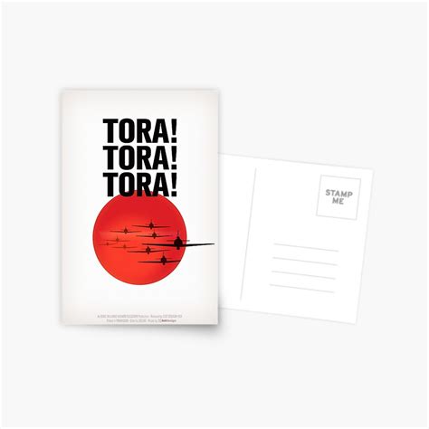 "Tora! Tora! Tora! Movie Poster" Postcard by hnldesign | Redbubble