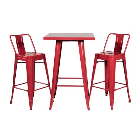 Red Metal Bar Stool | Peter Corvallis Productions - Tent, Party & Wedding Rentals Portland ...