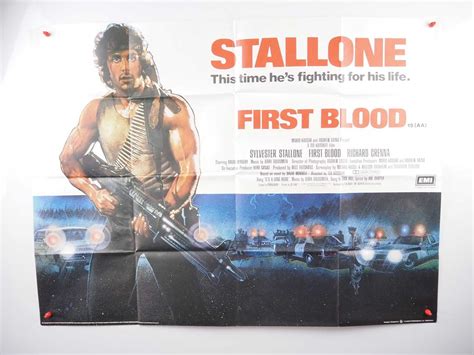 Lot 116 - FIRST BLOOD (1982) UK Quad movie poster