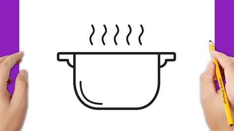 How to draw a cooking pot - YouTube