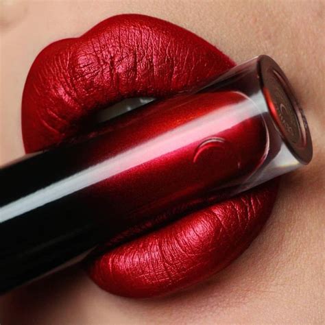 You’ll never want to wear another red lip after trying •DEVILLE• 🔥 @zodieac | Metallic red ...