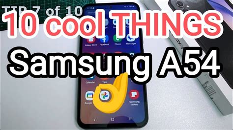 Samsung Galaxy A54 5G 10 cool things for your phone Tips & Tricks A55 - YouTube