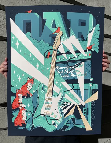 O.A.R. 2023 TOUR POSTER (August 4, 2023 / Columbia, MD ...