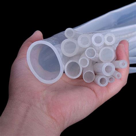 1M Safe Food Grade Clear Flexible Soft Rubber Translucent Hose Pipe Silicone Tube 1mm-19mm 1 2 3 ...