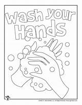 Kids Washing Hands Coloring Sheet Pages sketch template