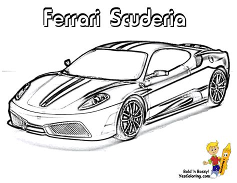 34 dessins de coloriage ferrari à imprimer sur LaGuerche.com - Page 1