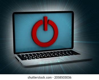 Laptop Power Off Vector Illustration Stock Vector (Royalty Free) 2224347953 | Shutterstock