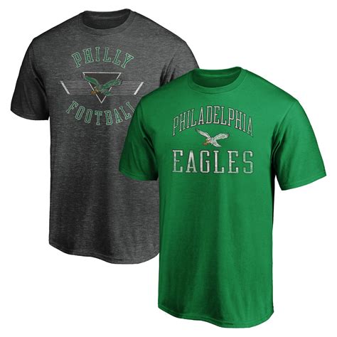 Men's Fanatics Branded Kelly Green/Heathered Charcoal Philadelphia ...