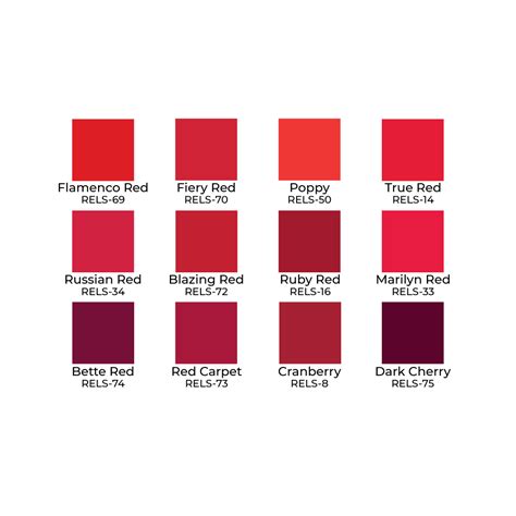 All Red Lip Color Palette (STP-35) - Ben Nye