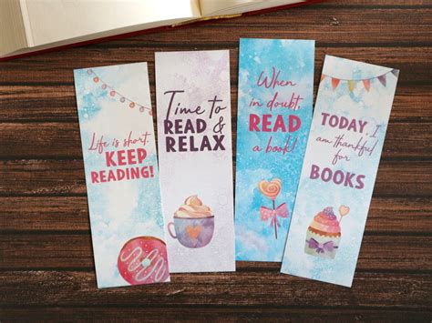 Printable Bookmarks Bookish Quotes Cute Bookmarks for Books | Etsy