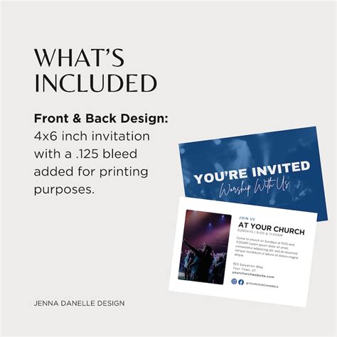 Church Flyer Invitation Template, Come to Church Postcard, Church ...