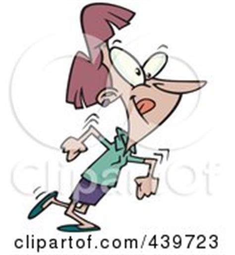 Royalty-Free (RF) Clip Art Illustration of a Cartoon Man Exiting Stage Right by toonaday #1048424