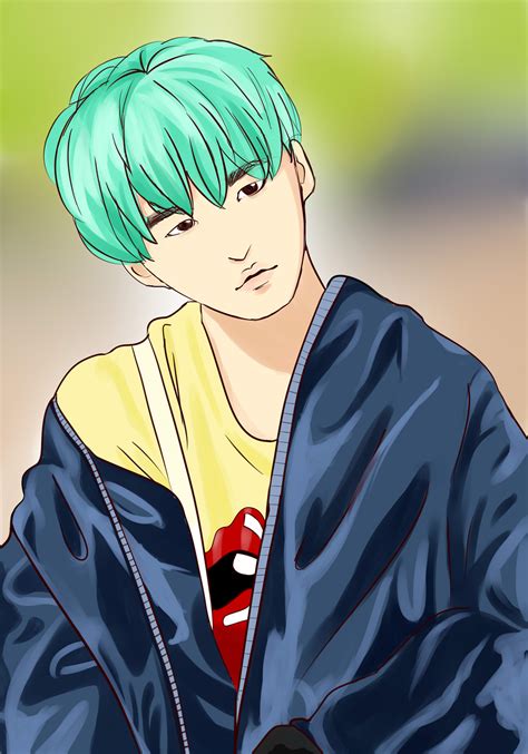 Fanart Suga from BTS :: Behance