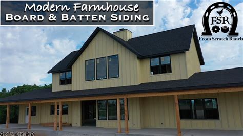 Board and Batten Siding on our Modern Farmhouse Build - YouTube