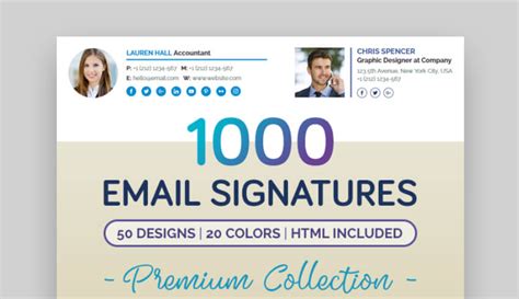 18 Best Free Email Signature Templates (Download HTML + PSD)