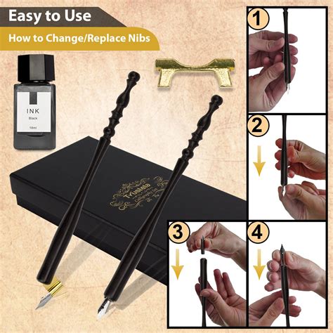 Wooden Calligraphy Pen Set for Beginners - Trustela