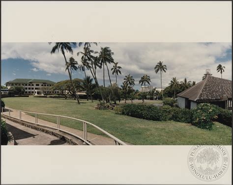 Campus View of Middle Campus undated | Punahou School