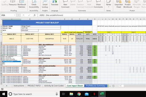 Construction budget excel template | Excel budget template, Excel ...