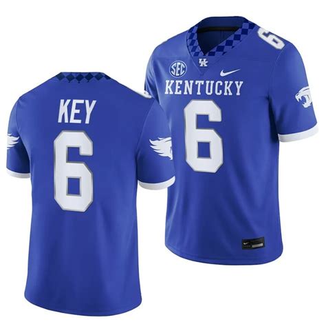 Buy New Dane Key Jersey #6 Kentucky Wildcats NCAA Football 2023 Game ...