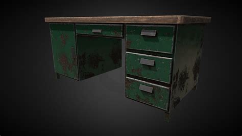 Metal Desk - Download Free 3D model by HASSAN (@7ASSAN) [d7585fb] - Sketchfab