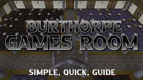 Burthorpe Games Room - Simple, Quick, Guide - YouTube