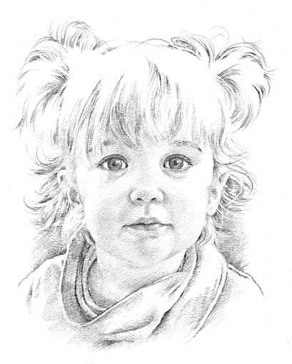 Child pencil portrait drawing by Margaret Scanlan | Pencil portrait drawing, Pencil portrait ...