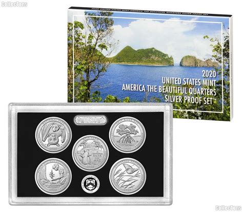 2020 QUARTER SILVER PROOF SET * ORIGINAL * 5 Coin U.S. Mint Silver ...