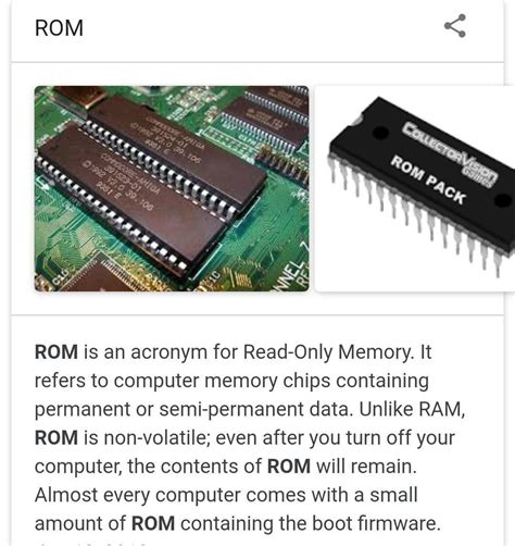 What is ROM ? Where ROM is useful ? - Brainly.in