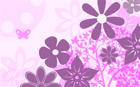 Purple flowers wallpaper - Vector wallpapers - #21861