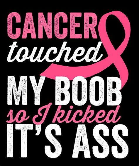 Breast Cancer Survivors Funny Quote Digital Art by Maria Bure | Pixels