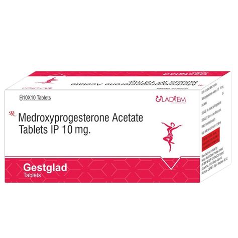 Gestglad Medroxyprogesterone Acetate Tablets IP, Rs 58 /box | ID ...