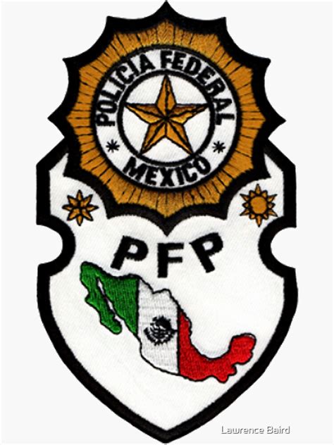 Pegatina «Policia Federal México PFP» de lawrencebaird | Redbubble