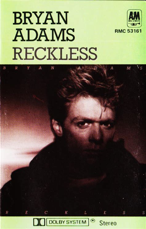 Bryan Adams - Reckless (1984, Dolby, Cassette) | Discogs