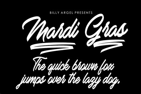 Mardi Gras Font | Billy Argel Fonts | FontSpace