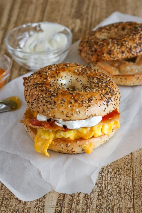 Everything Bagel Breakfast Sandwich - Layers of Happiness