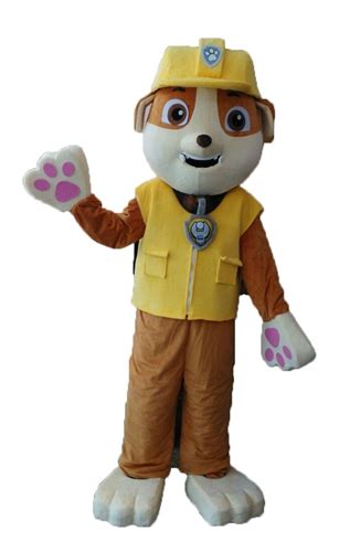 Adult rubble Mascot Costume Full Body Cosplay Fancy Dress Paw Patrol ...