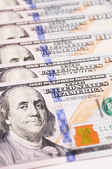 Closeup Of Us Dollar Bills With Portrait Of President Photo Background ...