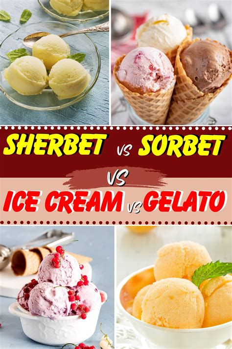 Sherbet vs. Sorbet vs. Ice Cream vs. Gelato (What’s the Difference ...