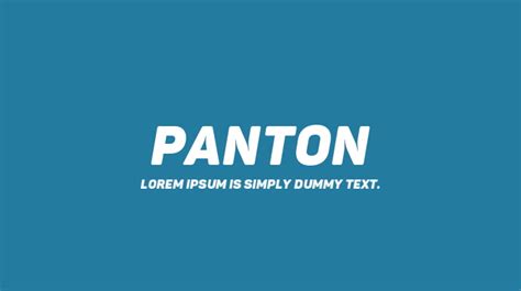 Panton Font Family : Download Free for Desktop & Webfont