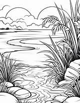 Color Craftables  Coloring Pages Nature Water Bodies Barrier Islands sketch template