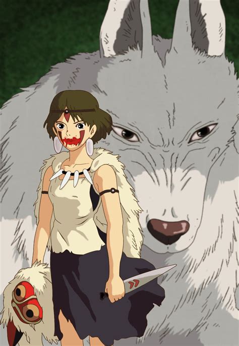 Princess Mononoke - Wolf by Sonda on DeviantArt