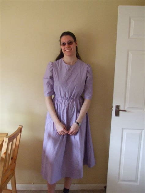 Me in my first cape dress - a Mennonite dress. I love it and of my dresses it's probably my ...