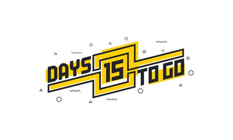 15 days to go countdown sign for sale or promotion. 10083885 Vector Art at Vecteezy