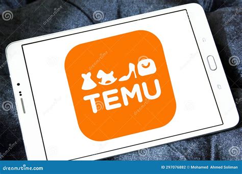 Temu shop company logo editorial photography. Image of editorial ...