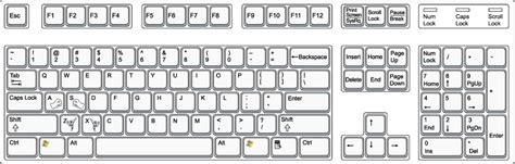 Keyboard clipart black and white, Picture #2876266 keyboard clipart ...