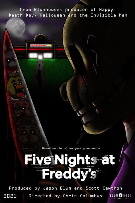 Fan-Made FNaF movie Poster : r/fivenightsatfreddys