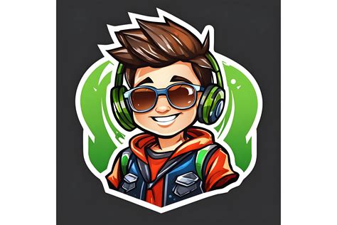 Gamer Boy Mascot Logo Graphic by mimishop · Creative Fabrica