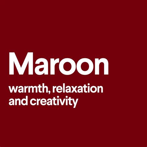 What does the color maroon mean? - 99designs